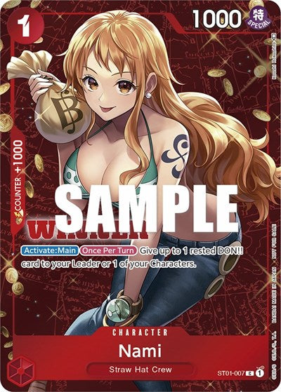 Nami (Tournament Pack Vol. 3) (Winner) (One Piece Promotion Cards) Near Mint Foil