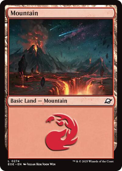 Mountain (0274) (Edge of Eternities) Near Mint Foil