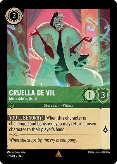 Cruella de Vil (The First Chapter) Near Mint - Nick Nack's Full Frontal Attack