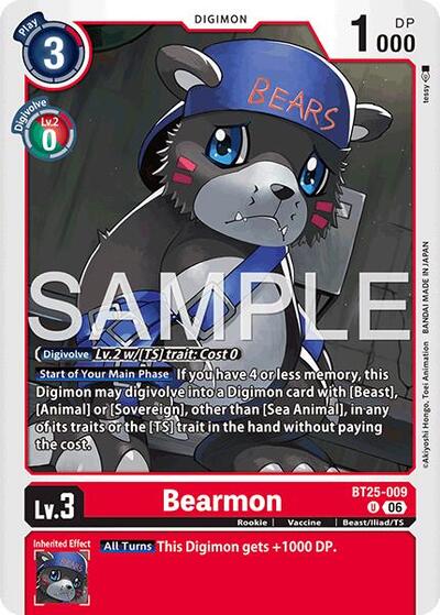 Bearmon (Dual Revolution Booster) Near Mint