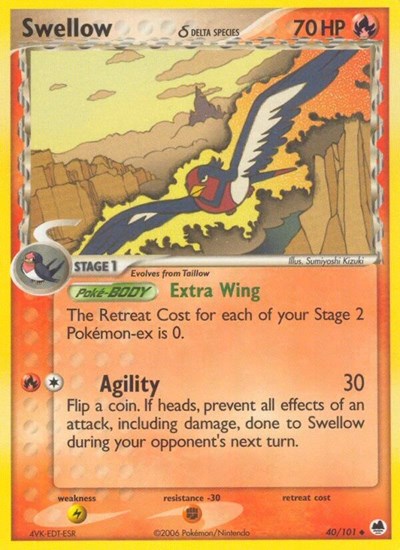 Swellow (Delta Species) (Dragon Frontiers) Light Play
