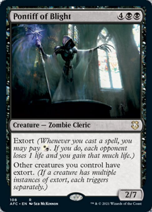 Pontiff of Blight (Commander 2021 Forgotten Realms) Near Mint - Nick Nack's Full Frontal Attack