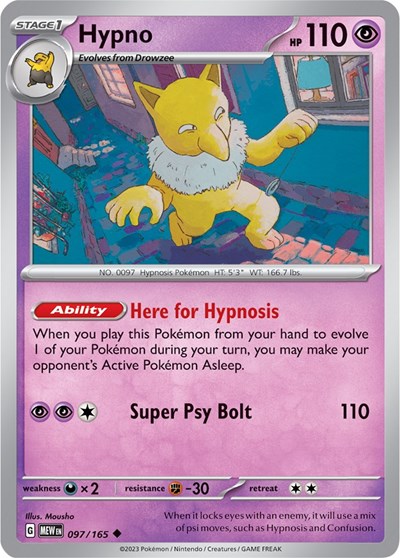 Hypno (Scarlet and Violet: 151) Near Mint