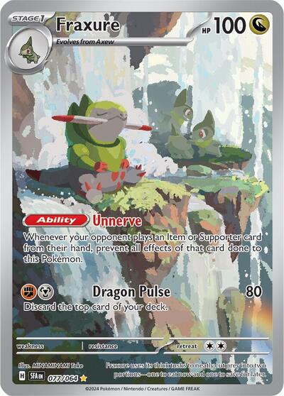Fraxure - 077 (SV: Shrouded Fable) Near Mint Holofoil