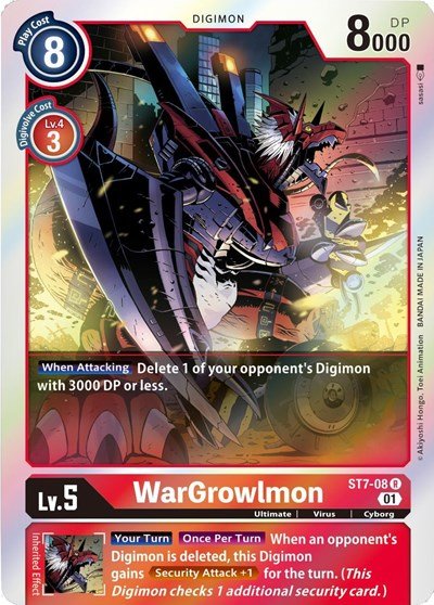 WarGrowlmon (Starter Deck 07: Gallantmon) Near Mint - Nick Nack's Full Frontal Attack