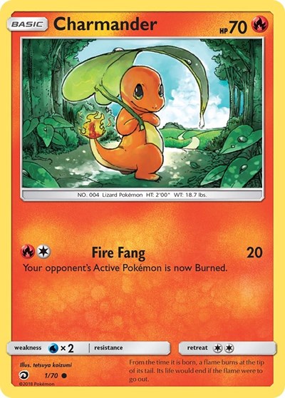 Charmander (Dragon Majesty) Near Mint Reverse Holofoil