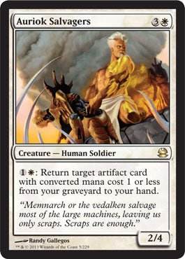 Auriok Salvagers (Modern Masters) Near Mint - Nick Nack's Full Frontal Attack