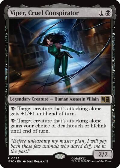 Viper, Cruel Conspirator (Commander: Marvel Super Heroes) Near Mint