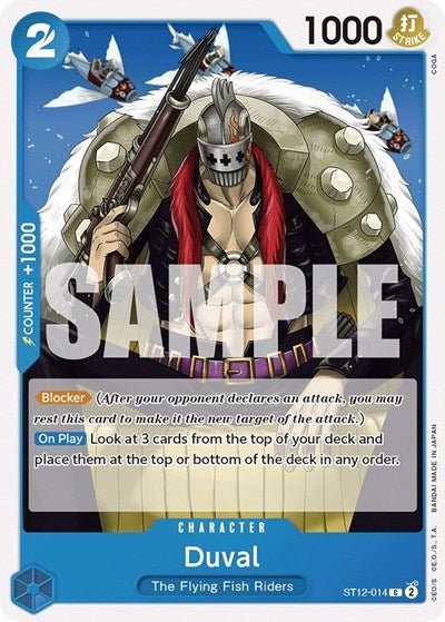 Duval (Starter Deck 12: Zoro and Sanji) Near Mint - Nick Nack's Full Frontal Attack