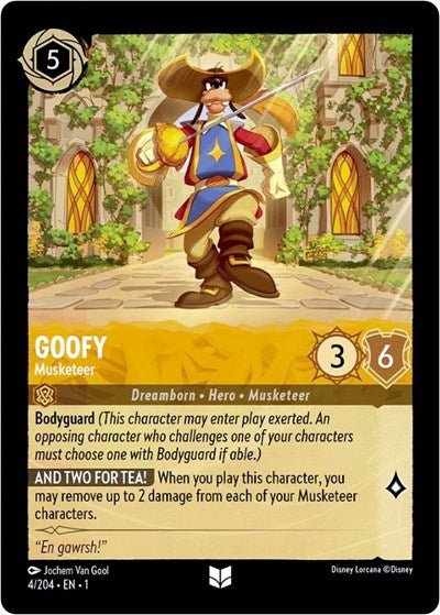 Goofy - Musketeer (The First Chapter) Near Mint - Nick Nack's Full Frontal Attack