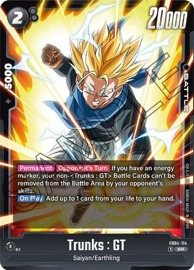 Trunks : GT (Ultra Limit) Near Mint Holofoil