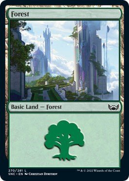 Forest (270) (Streets of New Capenna) Near Mint - Nick Nack's Full Frontal Attack