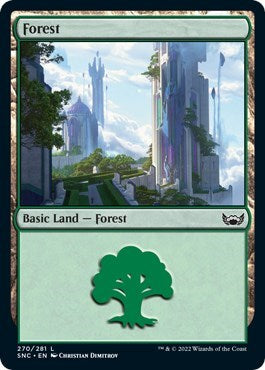 Forest (270) (Streets of New Capenna) Near Mint Foil