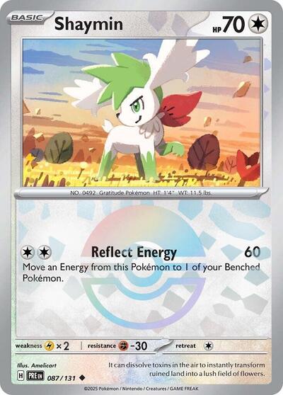 Shaymin (Poke Ball Pattern) (SV: Prismatic Evolutions) Near Mint Holofoil