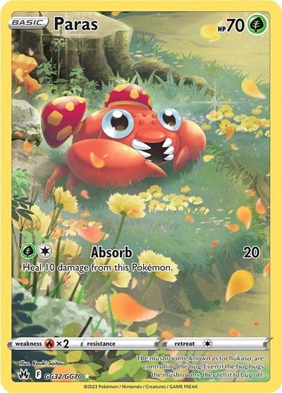 Paras (Crown Zenith: Galarian Gallery) Light Play Holofoil - Nick Nack's Full Frontal Attack