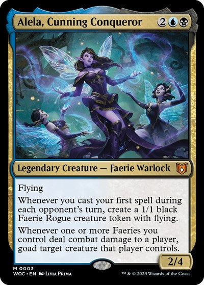 Alela, Cunning Conqueror (Commander: Wilds of Eldraine) Near Mint