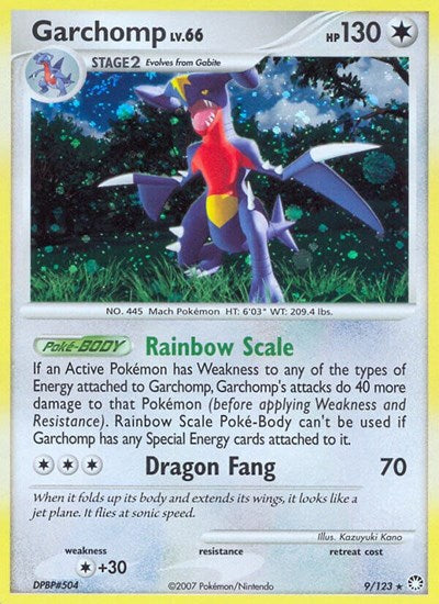 Garchomp (Mysterious Treasures) Heavy Play Holofoil