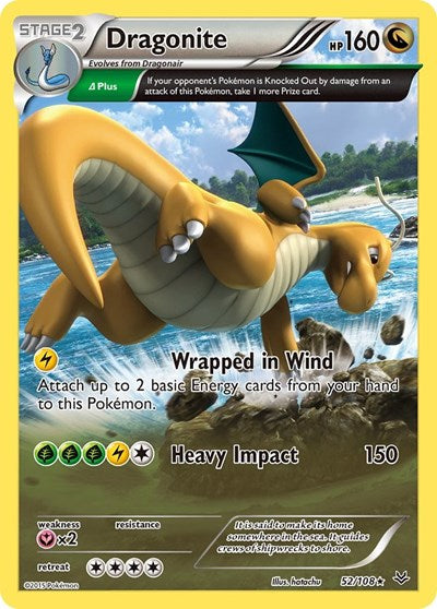 Dragonite (52 Delta) (XY - Roaring Skies) Light Play Holofoil