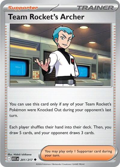 Team Rocket's Archer (ME: Ascended Heroes) Near Mint - Nick Nack's Full Frontal Attack