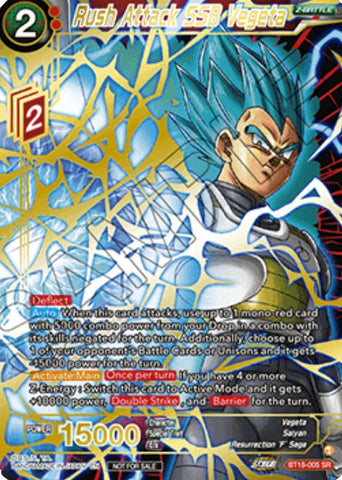 Rush Attack SSB Vegeta (Zenkai Cup 2022 Top 8) (BT18-005) [Tournament Promotion Cards]