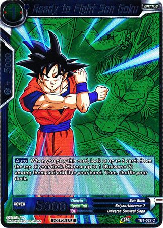 Prêt à combattre Son Goku (Event Pack 2 - 2018) (TB1-027) [Cartes promotionnelles] 