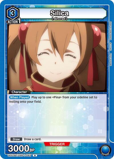 Silica (043) (UE07BT: Sword Art Online) Near Mint Foil - Nick Nack's Full Frontal Attack