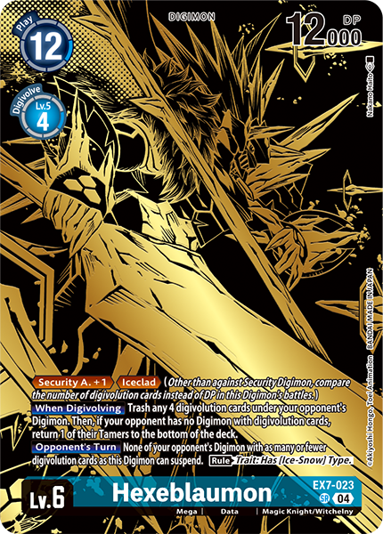 Hexeblaumon (Tamer's Evolution Box -Rise of Digimon-) (Digimon LIBERATOR) Near Mint Foil