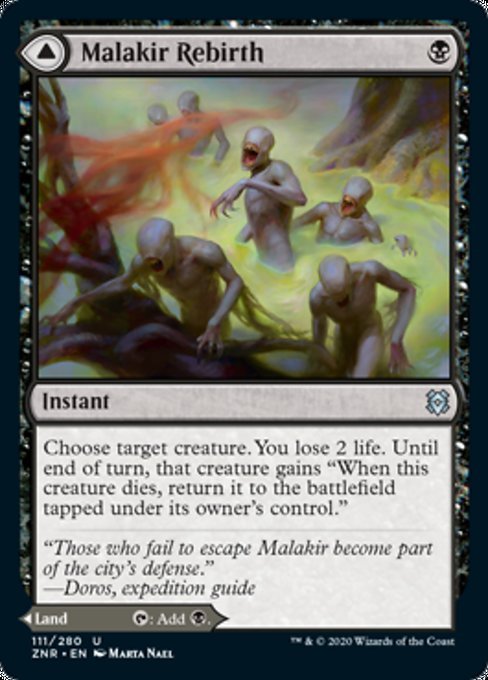 Malakir Rebirth / Malakir Mire (Zendikar Rising) Near Mint - Nick Nack's Full Frontal Attack
