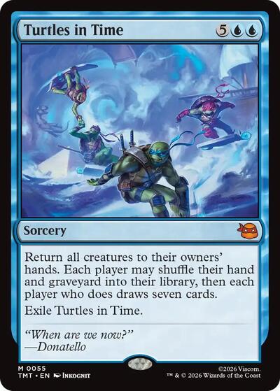 Turtles in Time (Teenage Mutant Ninja Turtles) Near Mint Foil - Nick Nack's Full Frontal Attack