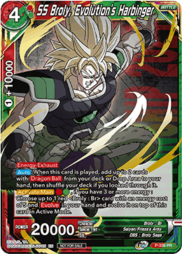 SS Broly, précurseur de l'évolution (P-336) [Cartes de promotion de tournoi] 