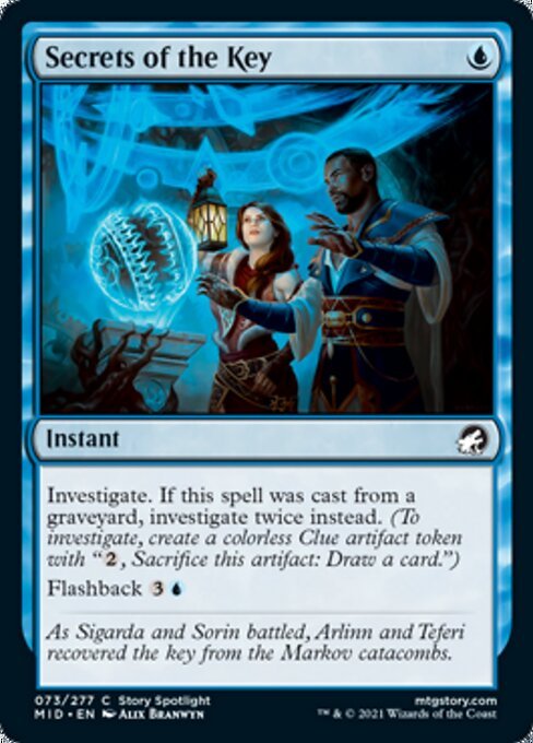 Secrets of the Key (Innistrad: Midnight Hunt) Near Mint - Nick Nack's Full Frontal Attack