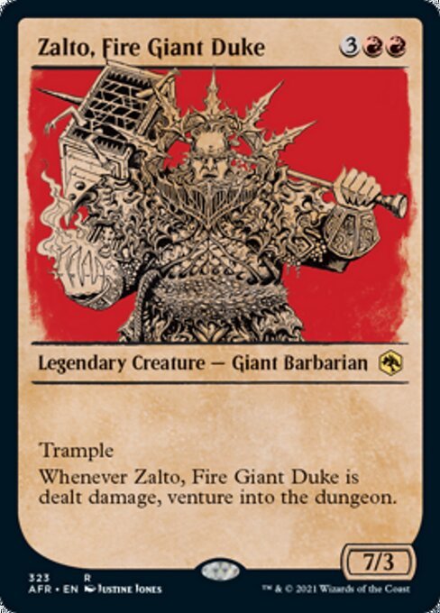 Zalto, Fire Giant Duke (Showcase) (Adventures in the Forgotten Realms) Near Mint - Nick Nack's Full Frontal Attack