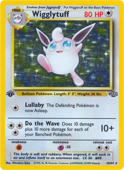 Wigglytuff (16) (Jungle) Heavy Play Holofoil Unlimited
