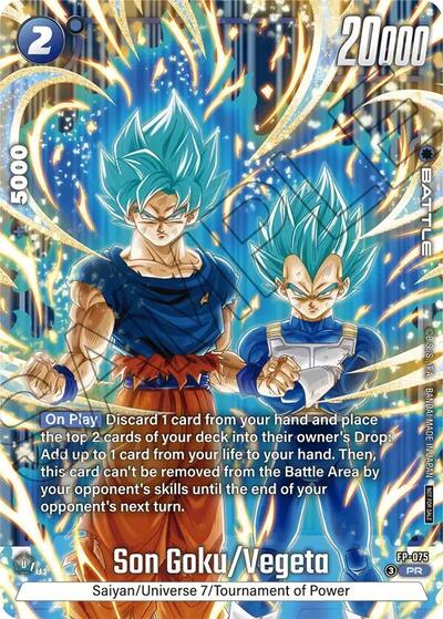 Son Goku/Vegeta (2nd Anniversary Pack) (Fusion World Promotion Cards and Packs) Near Mint Holofoil