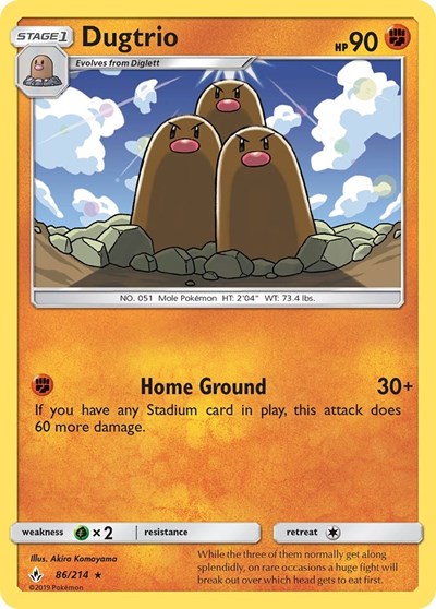 Dugtrio (SM - Unbroken Bonds) Near Mint