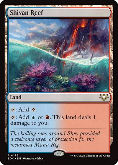 Shivan Reef (Commander: Edge of Eternities) Near Mint - Nick Nack's Full Frontal Attack