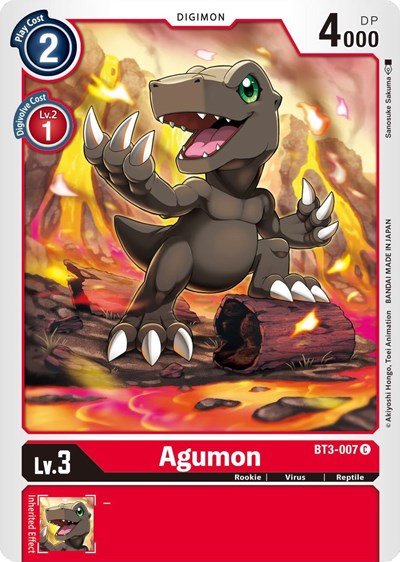 Agumon BT3 - 007 (Release Special Booster) Near Mint - Nick Nack's Full Frontal Attack