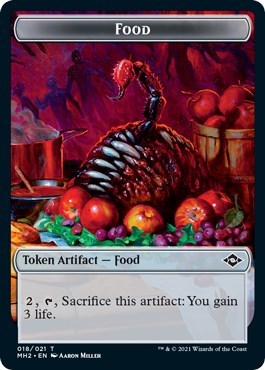Food (018) / Crab Double-sided Token (Modern Horizons 2) Near Mint Foil