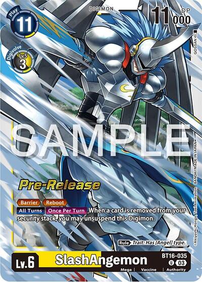 SlashAngemon (Beginning Observer Pre-Release Cards) Near Mint Foil