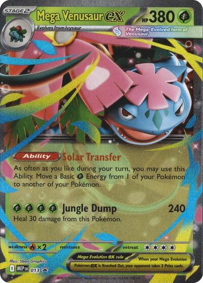 Mega Venusaur ex - 013 (ME: Mega Evolution Promo) Near Mint Holofoil - Nick Nack's Full Frontal Attack