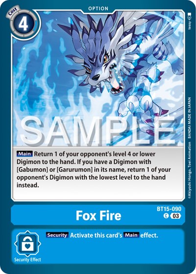 Fox Fire (Exceed Apocalypse) Near Mint