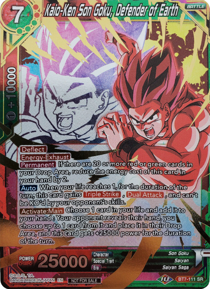 Kaio-Ken Son Goku, défenseur de la Terre (Event Pack 4) (BT7-111) [Cartes de promotion] 