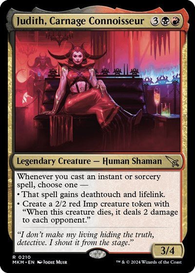 Judith, Carnage Connoisseur (Murders at Karlov Manor) Near Mint - Nick Nack's Full Frontal Attack