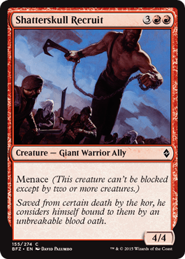 Shatterskull Recruit (Battle for Zendikar) Near Mint - Nick Nack's Full Frontal Attack