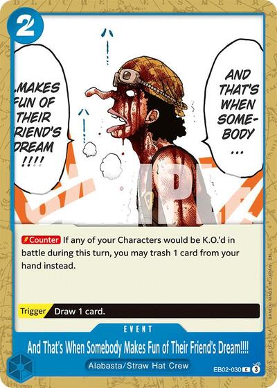 And That's When Somebody Makes Fun of Their Friend's Dream!!!! (Extra Booster: Anime 25th Collection) Near Mint