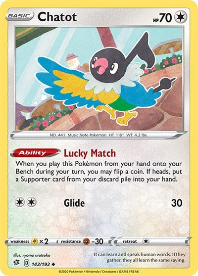 Chatot (SWSH02: Rebel Clash) Near Mint