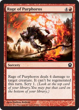 Rage of Purphoros (Theros) Near Mint - Nick Nack's Full Frontal Attack