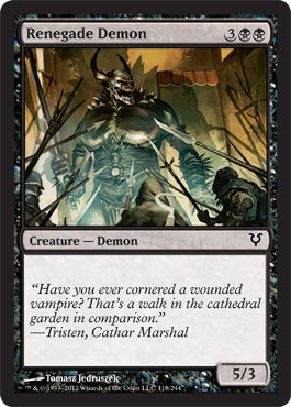 Renegade Demon (Avacyn Restored) Light Play
