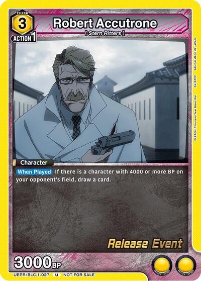 Robert Accutrone (BLEACH: Thousand-Year Blood War Release Event Cards) Near Mint