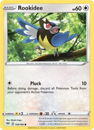 Rookidee (SWSH03: Darkness Ablaze) Near Mint - Nick Nack's Full Frontal Attack